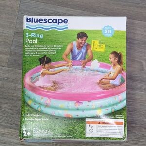 NEW Bluescape 3-Ring Pool with Flamingo Design